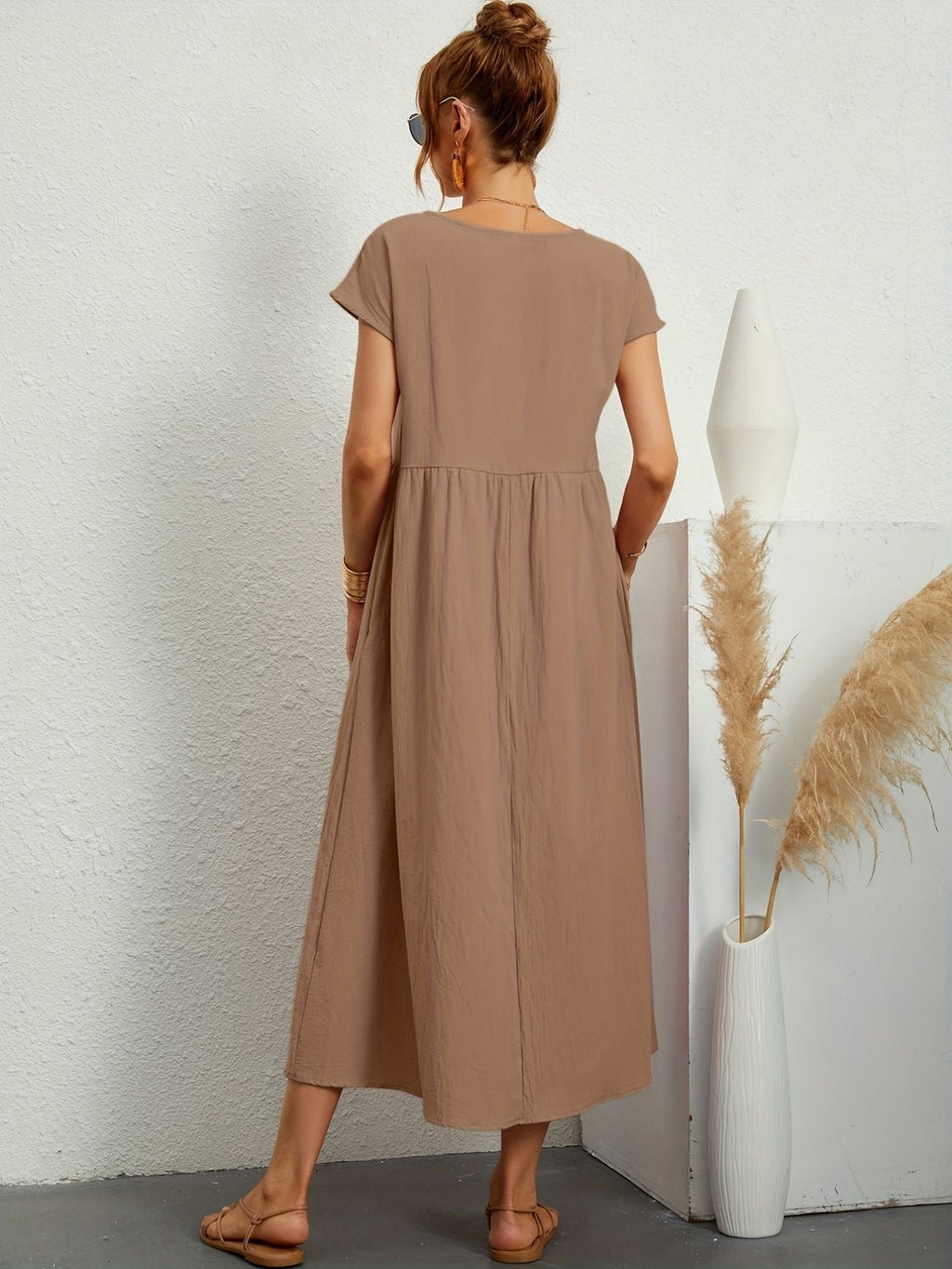 Salomé Statement Casual Linen Dress Occasion Edit