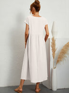 Salomé Statement Casual Linen Dress Occasion Edit