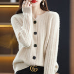 Minimalist Chic Cable Knit Cardigan