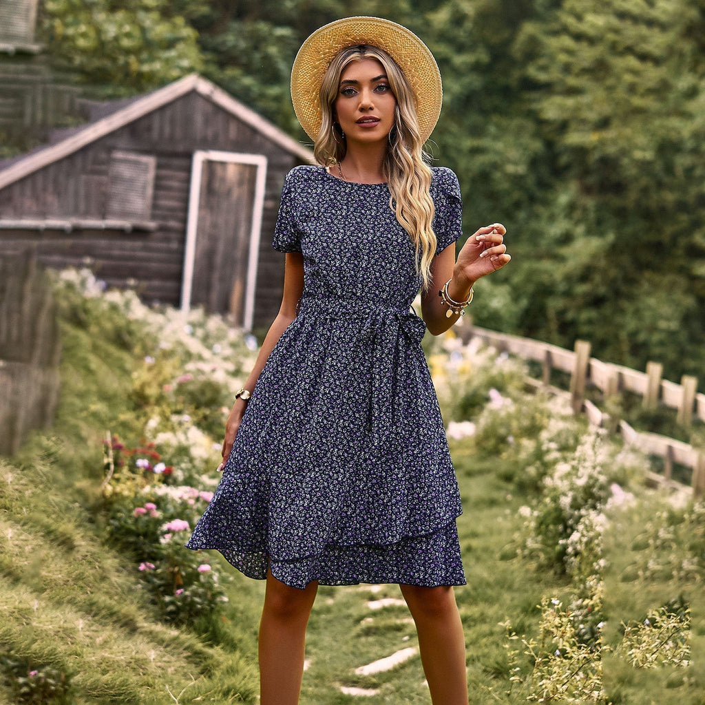 Alicia Aesthetic Floral Dress Premium Wardrobe Essential