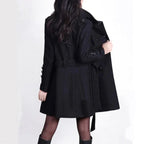 | Women's coat with adjustable belt