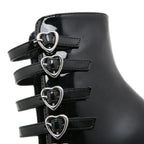 Multi Strap Platform Heels