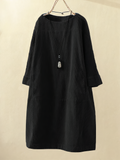 Tracy Premium Loose and Corduroy Dress Designer Edit