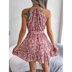 Zaida Effortless Summer Dress with Blue Floral Print Chic Silhouette Collection