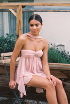 Caterina Floral Halter Dress