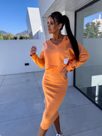 Antonia Elevated Luxes Sweatshirt and Dress Set Occasion Wear