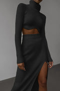 DressBetty - Autumn Winter Y2K Slim Sexy Knitted Set Skirt