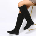 Trendy Stylish Elegant Comfortable Fashionable Chic Pointed Toe Knee High Boots