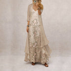 Nicole - Women's Floral Print Maxi Dress