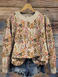 | Floral sweater