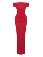 Nox Off Shoulder Split Maxi Dress
