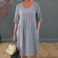 Sharon Boutique Women's Short Sleeved Vintage Dress Premium Wardrobe Essential