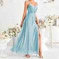 Evening Dress Spring Women Sexy Backless Party Velvet Spaghetti Straps Dress