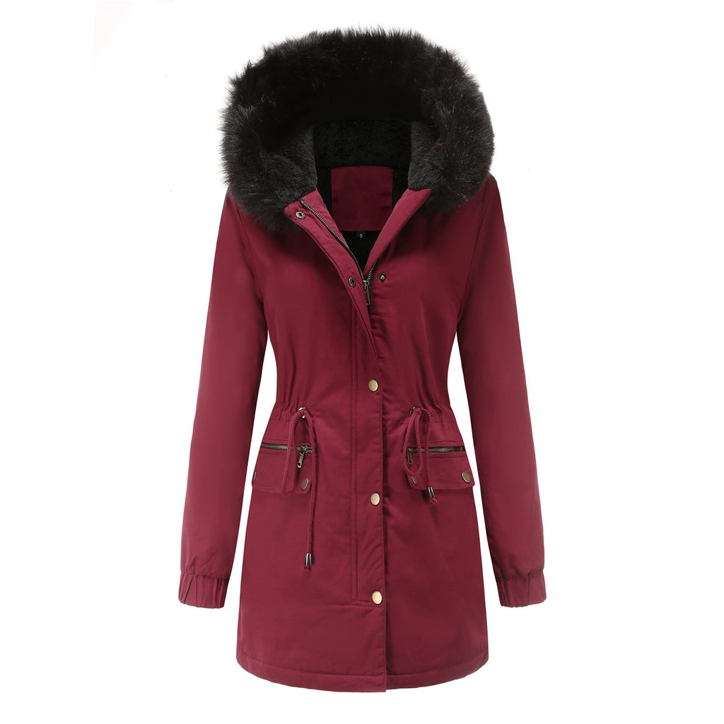 Fleece Lined Hooded Parka Jacket