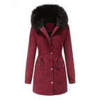 Fleece Lined Hooded Parka Jacket