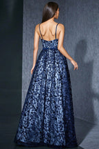 Ari Blue Strapless Mesh Maxi Dress