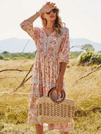 DressBetty - Bohemian A-Line Floral Dress