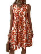 Julieta Effortless Women's a Line Sleeveless Summer Dress with V Neck Design Chic Silhouette Collection