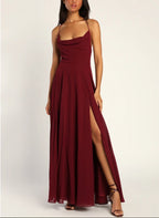 Halter Backless Maxi Dress