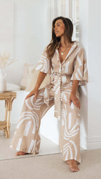 Day to Night 3/4 Sleeves Jumpsuit