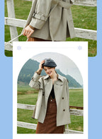 Elegant Mid-Length Trench Coat