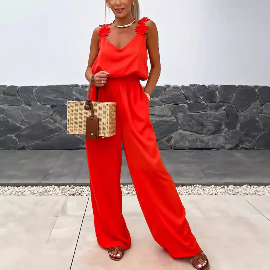 Sleeveless Casual Jumpsuit