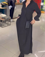 Ximena Minimalist Long Dress Evening Wear Edit