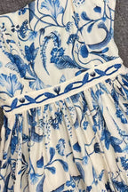 Destsd Embroidered Floral Cotton Mini Dress