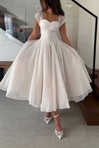 Elegant Sleeveless Waist-cinching Tulle Full-hem Maxi Dress