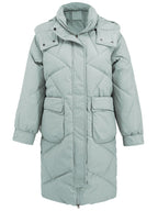 Hooded Slim-Fit Thermal Padded Coat