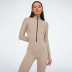 Sexy Tight Zip up Jumpsuit