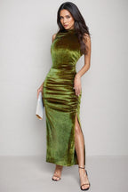 Iago Sleeveless Velvet Maxi Dress