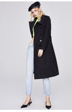 Solid Color Slim Fit Trench Coat