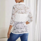 Lace Stitching Blazer