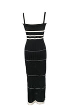 Yadira Aesthetic Knitted Maxi Dress with Slit and Cutouts Chic Silhouette Collection