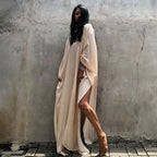 Relax Fit Versatile Solid Color Kaftan
