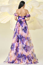 Isabe One Neck Print Maxi Dress