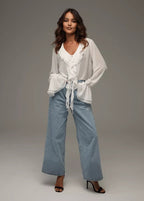 Seraphina - Ruffled Chiffon Blouse