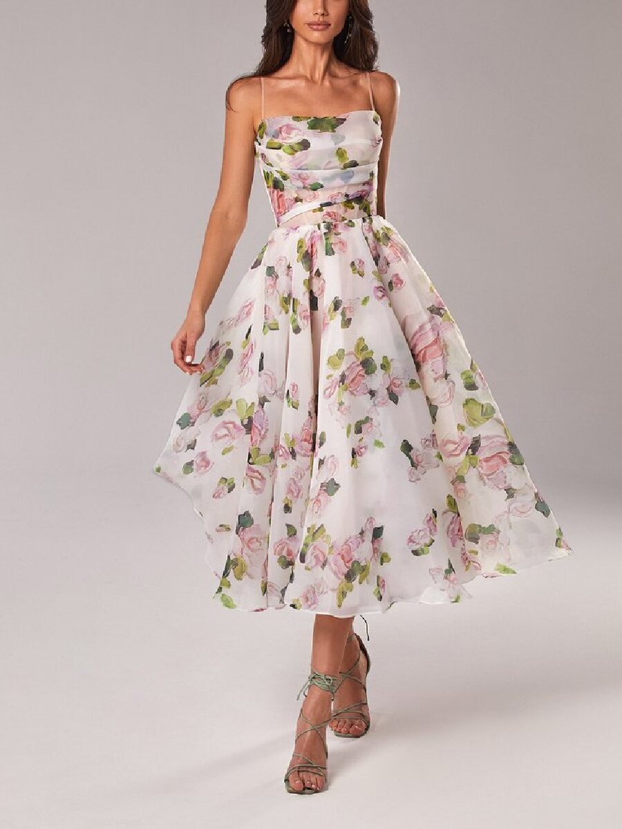 Sleeveless Printed Dress