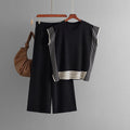 Round Neck Loose Two Piece Knitted Set