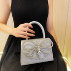 Rhinestone Butterfly Handbag
