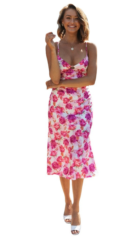 Sexy V Neck Slip Dress