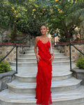 Vanessa Exclusive Dress with Ruffles Evening Wear Edit
