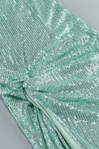 Jorah Halter Split Sequin Maxi Dress