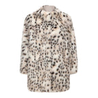 Faux Fur Tigercat Loose Trench Coat