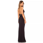 Matilde Chic Women's Evening Dress with Wrap Design and Figure Hugging Silhouette Wear Edit