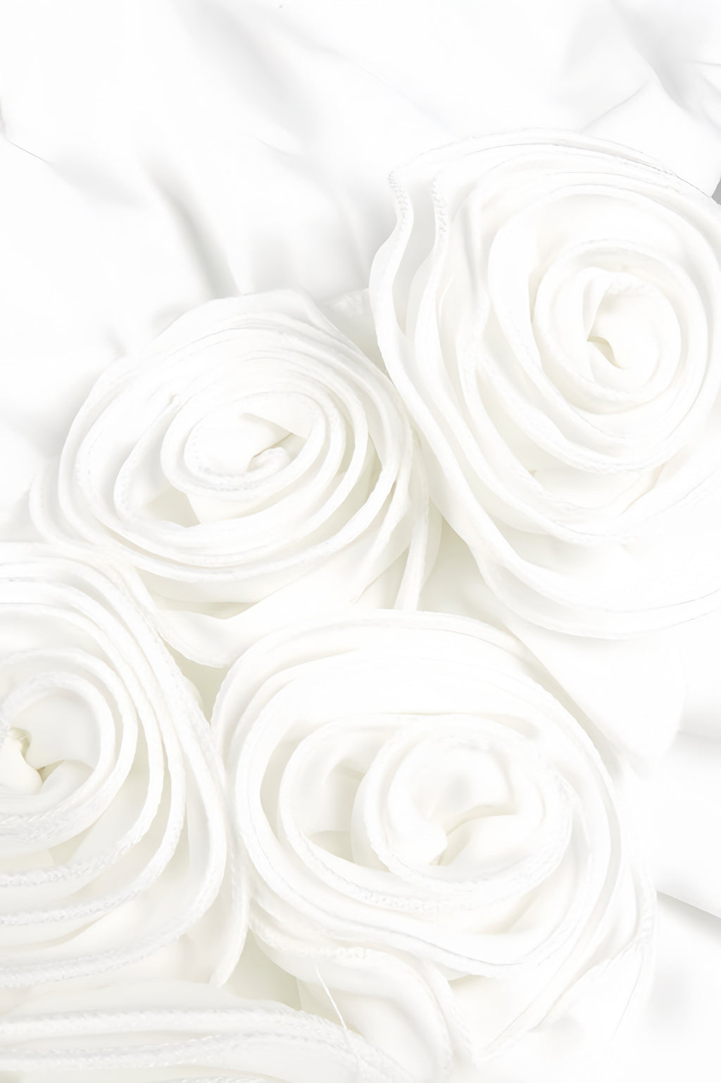 Vivialk V-neck 3D Flower Pleated Maxi Dress