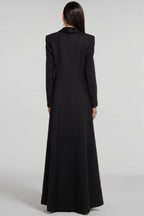 Eira One Button Satin Maxi Dress