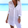Celeste Minimalist Shirt Dress Made of Linen Mix Evening Wear Edit
