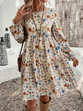 Pilar Chic Women's Floral Dress with Romantic Cut and Long Sleeves Boutique Collection